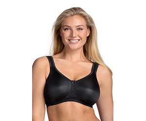Miss Mary of Sweden Smooth Lacy Sujetador Tipo Camiseta sin Aros, Copa preformada 110B Black