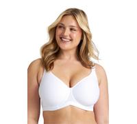 Miss Mary of Sweden Stay Fresh Sujetador Tipo Camiseta con aro, sin Relleno y Espalda Ancha 95F White