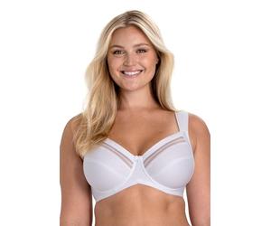 Miss Mary of Sweden Sujetador con Aros de algodón Essence: Comodidad Diaria con Detalles de Encaje 115E White