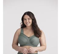 Miss Mary of Sweden Broderie Anglaise Sujetador de Mujer en algodón con Copa Completa y sin aro 95C Green