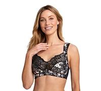 Miss Mary of Sweden Sujetador inalámbrico Fauna: Comodidad y sujeción con Copas Acolchadas 105D Black