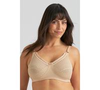 Miss Mary of Sweden Cotton Dots Sujetador sin Aros de algodón con Soporte cómodo y Copa Completa 115D Beige