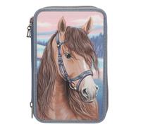 Miss Melody - Triple Pencil Case With 3D Effect - Smoky Blue Toy NUEVO