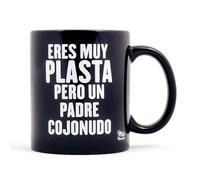 Miss Miserable Taza con mensaje para padres Eres muy plasta, pero un padre cojonudo
