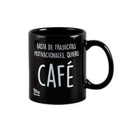 Miss MIserable - taza de café de cerámica con mensaje Basta de frasecitas motivacionales