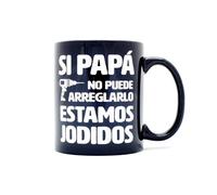 Miss Miserable - taza para café cerámica con mensaje Si papá no puede arreglarlo