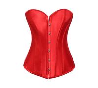 MISS MOLY Damen Satin Vollbrust Korsett Top für Dicke Bauch Weg Vollbrust Corsage mit G-String