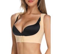 MISS MOLY Shapewear - Cortadora de pecho para mujer, adelgazante, moldeadora de figura, parte superior, compresión elástica, corrector de postura, chaleco moldeador de cuerpo, beige, XXL