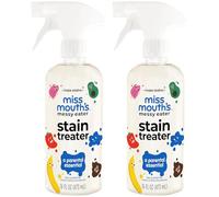 Miss Mouth's Messy Eater - Tratamiento de manchas Double Trouble Bundle - Paquete de 2 quitamanchas de 16 onzas - Productos esenciales para recién nacidos y bebés - Sin limpieza en seco, grasa, café