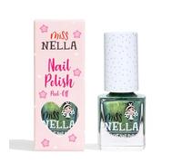 Miss Nella Alien Poo ñ Esmalte de uÒas verde especial seguro para niÒos, fÛrmula no tÛxica y sin olores para niÒos y niÒos, base de agua natural para un f·cil despegue