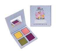 Miss Nella Candy Fantasy Kids Maquillaje Paleta de ojos y mejillas con 4 tonos deliciosos para niños con práctico pequeño espejo compacto