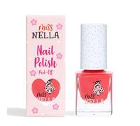 Miss Nella CHERRY MACAROON- Esmalte de uñas especial rosa para niños, con fórmula despegable, a base de agua y sin olor