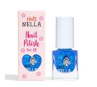 Miss Nella COOL KID- Esmalte especial para uñas con brillos para niños, fórmula despegable, a base de agua y sin olor