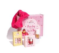 Miss Nella Jingle - Caja de regalo, juego de esmalte de uñas y maquillaje para niños con purpurina corporal, juego de minicura, dúo de labios y puntas, diadema