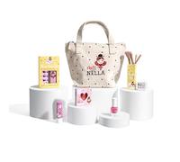 Miss Nella Edición Especial Juego de Maquillaje y Esmalte de Uñas para Niñas, Hipoalergénico, Testado dermatológicamente, No Tóxico, Seguro y Divertido (Girly Girl, 6, unidad)