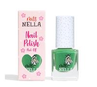 Miss Nella KISS THE FROG- Esmalte especial para uñas con brillos para niños, fórmula despegable, a base de agua y sin olor