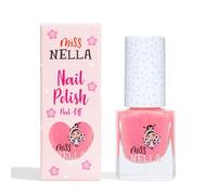 Miss Nella MARSHMALLOW OVERLOAD- Esmalte de uñas especial rosa con brillantina para niños, con fórmula despegable, a base de agua y sin olor