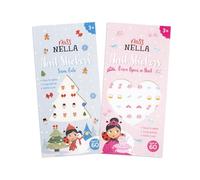 MISS NELLA Pegatinas para Uñas Infantiles, 60 Calcomanías, Diseños de Invierno y Princesa, Fácil de Aplicar, Larga Duración, para Niños de 3+ Años (Naild It, 2)
