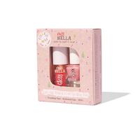 Miss Nella Pink Secret Lips Lips & Tips duo - Brillo de labios perfumado + Esmalte de uñas con purpurina para niños, con fórmula despegable, a base de agua