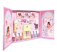 Miss Nella Sparkle & Glow Studio - Juego de cosméticos para niños con esmalte de uñas, bálsamo labial con purpurina, 29 x 25 x 4 cm