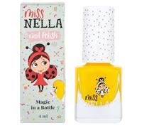 Miss Nella SUN KISSED- Esmalte de uñas especial rosa con brillantina para niños, con fórmula despegable, a base de agua y sin olor