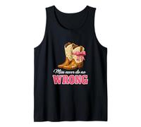 Miss Never Do No Wrong Funny Western Country Girl Meme Lindo Camiseta sin Mangas