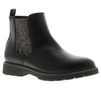 Miss Riot Sheen - Botines para niñas, Black, 33 EU