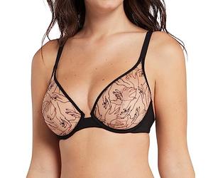 Miss Sans Complexe Tamara Plunge Bra, Coloured Hands Design, 85D Women's