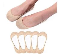 Miss-shop Calcetines Mujer,Calcetines Invisibles 6 Pares Mujer Cortos Nylon Algodón Calcetines Con Silicona Antideslizante para Dama Zapatos Zapatillas Deporte Mocasines Verano Desnudo