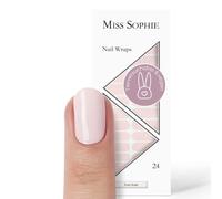 Miss Sophie Lámina de uñas - "Ever Nude", Monocolor, Tonos nude, Nail Wraps -24 láminas de uñas autoadhesivas ultrafinas de larga duración