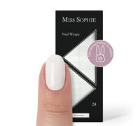 Miss Sophie Lámina de uñas - "Marshmallow", Monocolor, Blanco, Nail Wraps -24 láminas de uñas autoadhesivas ultrafinas de larga duración