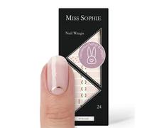 Miss Sophie Lámina de uñas - "Oh My Gold!", Transparente, Gráfico, Rosa, Nail Wraps -24 láminas de uñas autoadhesivas ultrafinas de larga duración