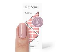 Miss Sophie Lámina de uñas - "Sugar Babe", Monocolor, Tonos nude, Nail Wraps -24 láminas de uñas autoadhesivas ultrafinas de larga duración