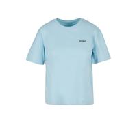Miss Tee Babygal tee - Camiseta de Manga Corta para Mujer con Estampado en la Espalda, Corte Regular, Camiseta Estampada de algodón, Azul (Oceanblue), XL