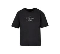Miss Tee Camiseta 'Angels Club' lila / negro / blanco M lila / negro / blanco