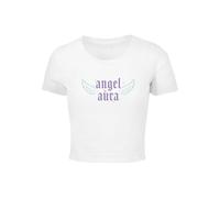 Miss Tee Mst101-angel Aura tee Camiseta, Blanco, S Mujeres