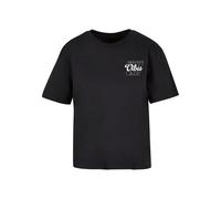 Miss Tee Camiseta 'Good Vibes' negro / blanco L negro / blanco