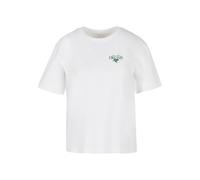 Miss Tee Camiseta 'Grow Your Dreams And Plants' verde / blanco L verde / blanco