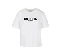 Miss Tee Camiseta 'Hot Girl Diagnosis' negro / blanco L negro / blanco