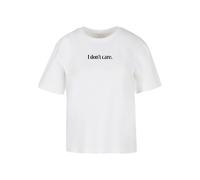 Miss Tee Camiseta 'I Don´t Care' negro / blanco M negro / blanco