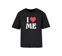 Miss Tee Camiseta 'I Love Me' rojo sangre / negro / blanco S EUR