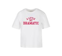 Miss Tee Camiseta 'Lil Dramatic' rosa / blanco M rosa / blanco