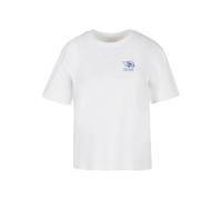 Miss Tee Camiseta 'Live Slow Seashells' azul / blanco 4XL azul / blanco