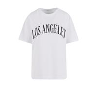 Miss Tee Camiseta 'Los Angeles City' negro / blanco L negro / blanco