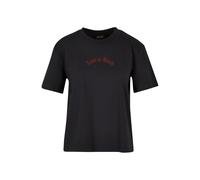 Miss Tee Camiseta 'Love Is Blind' beige / verde / rojo oscuro / negro M EUR