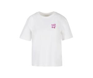 Miss Tee Camiseta 'Lucky Girl Syndrome' lila / lila oscuro / blanco XS lila / lila oscuro / blanco