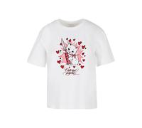 Miss Tee Camiseta 'Psycho Kitty' rosa / rojo / blanco 5XL rosa / rojo / blanco