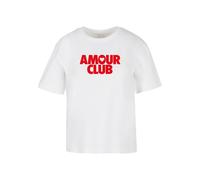 Miss Tee Camiseta rojo fuego / blanco L EUR