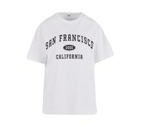 Miss Tee Camiseta 'San Francisco City' negro / blanco M negro / blanco