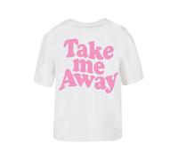 Miss Tee Camiseta 'Take Me Away' rosa / blanco XL rosa / blanco